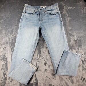 True Craft Originals Mens Light Wash Straight Leg Denim Jeans Blue 30x32
